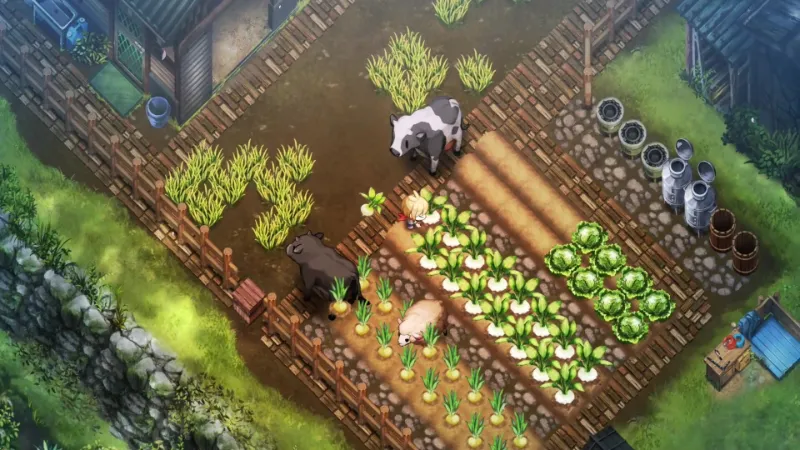 Village in the Shade farming and crop growth